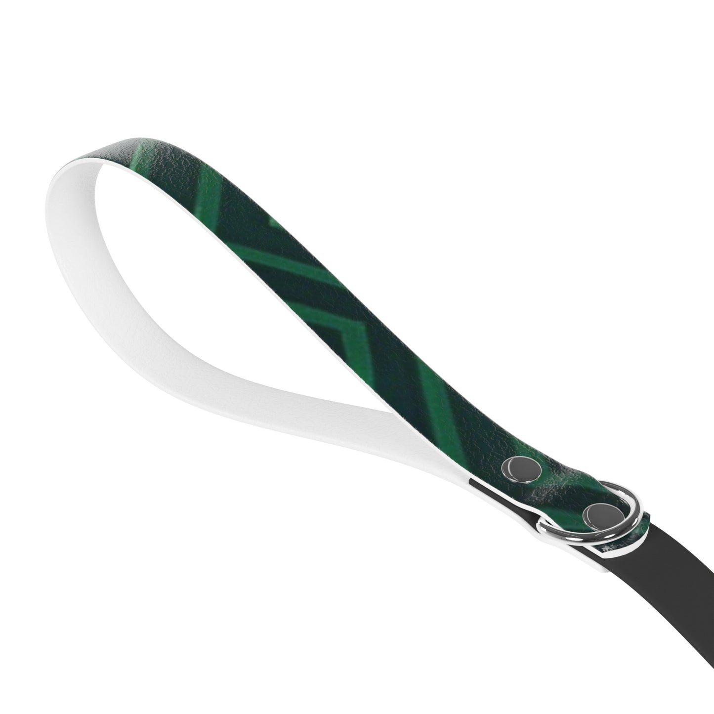 Stylish Dog Leash with Green Geometric Pattern