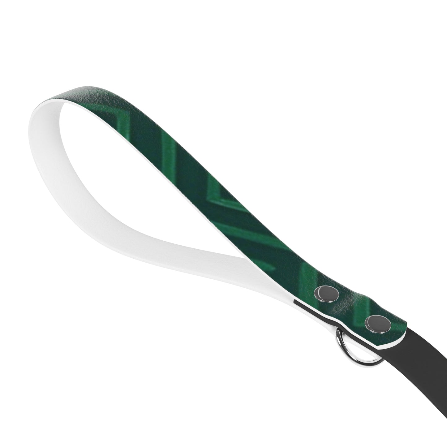 Stylish Dog Leash with Green Geometric Pattern